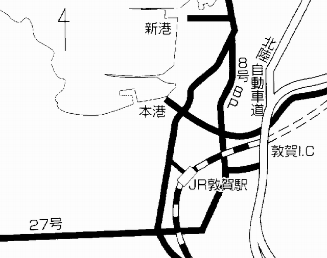 敦賀港アクセスマップ
