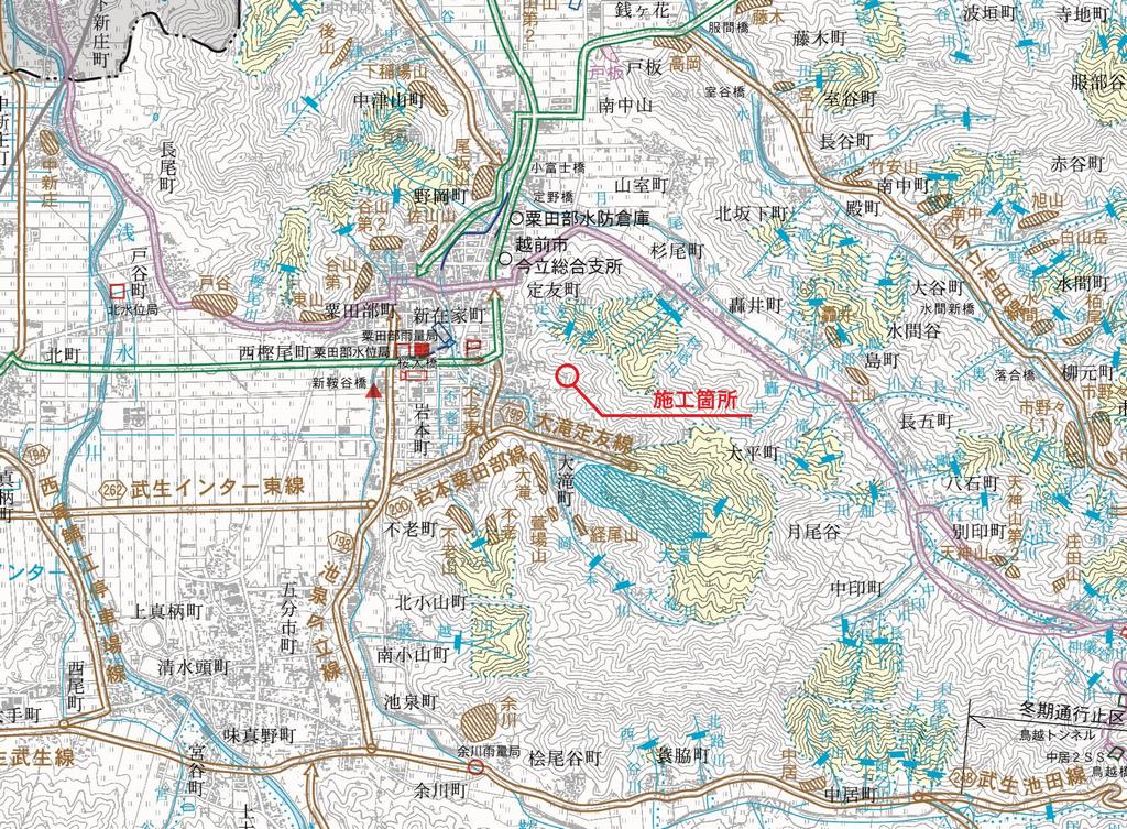 東山北谷位置図