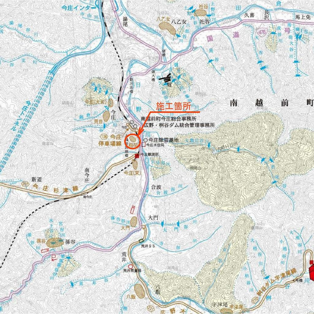 稲荷地区位置図