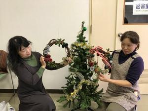 クリスマスリース作り