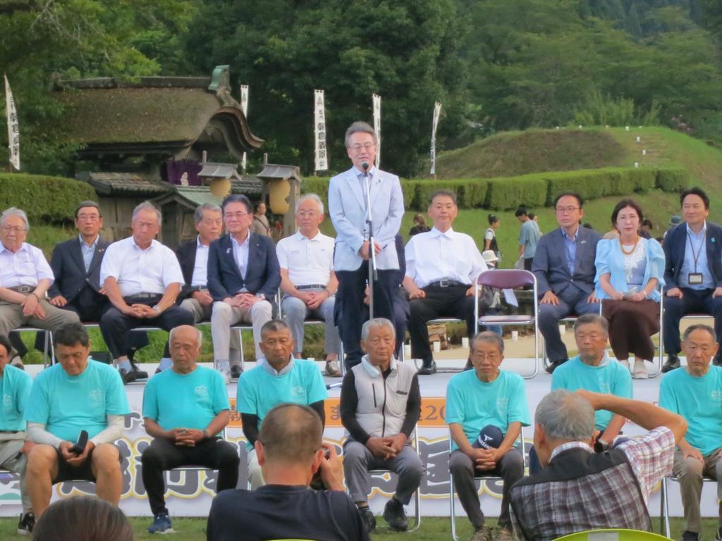 越前朝倉万灯夜の開会式・点灯式に出席しました