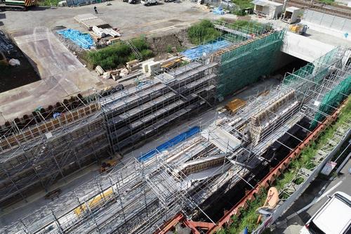 令和4年9月施工状況拡大(半田側)