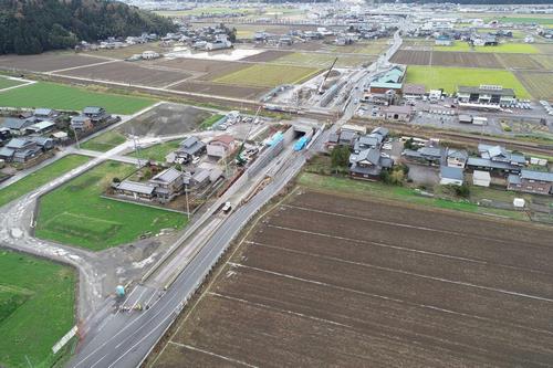 令和４年１２月施工状況（半田側）