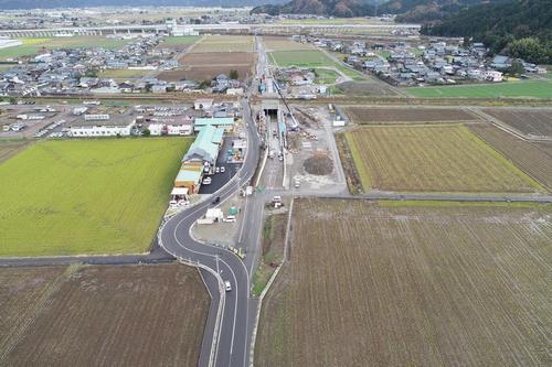 令和4年12月施工状況(大土呂側)