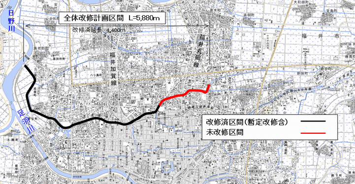 底喰川 平面図