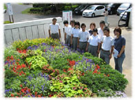 県立福井南養護学校花壇