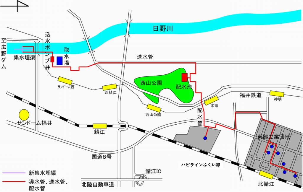 送配水管路図（線名変更）