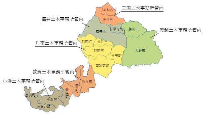 福井県地図管内