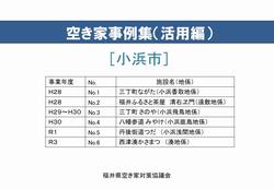 小浜市 空き家活用事例集