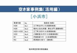 小浜市 空き家活用事例集