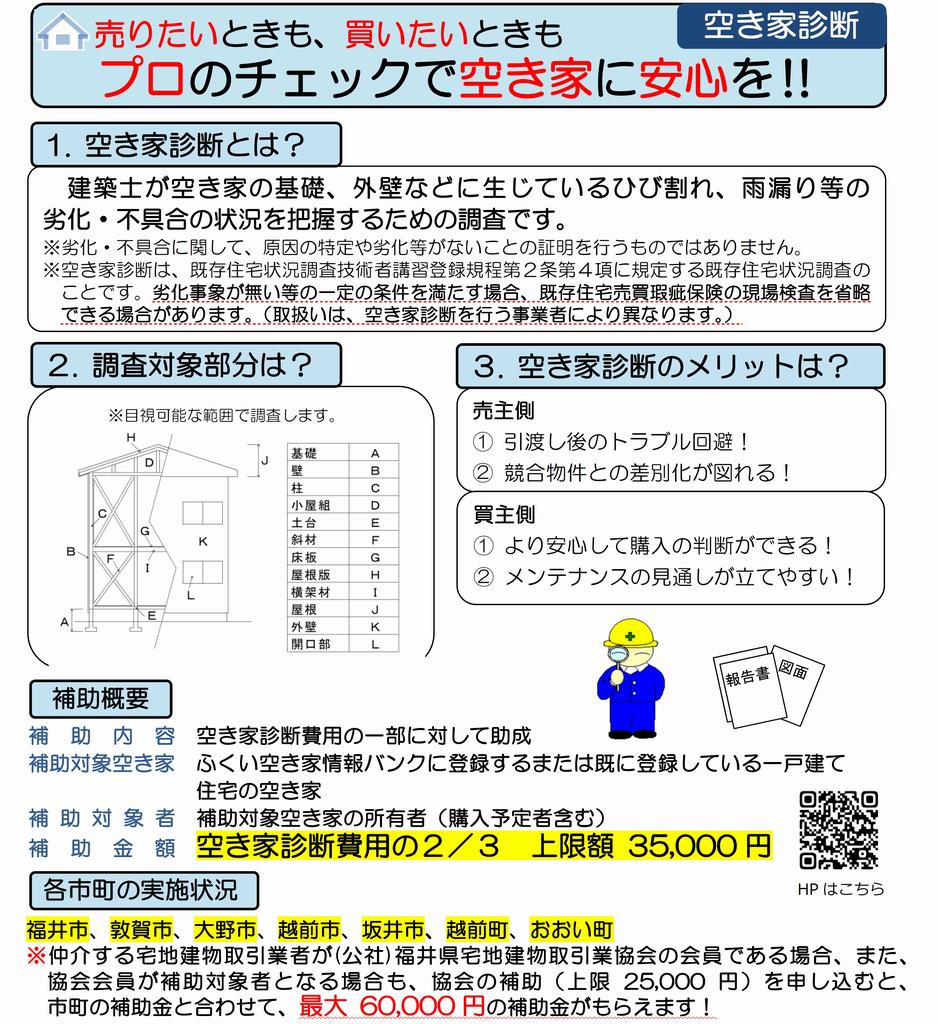 空き家診断　補助内容　R5