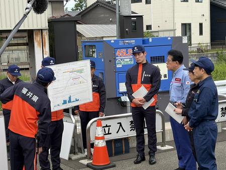金子国土交通大臣らによる視察