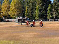 航空機による孤立住民救助