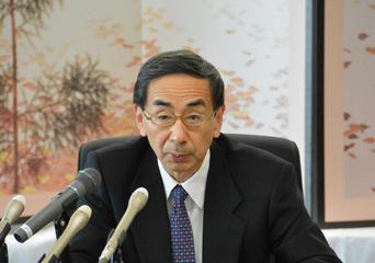 知事記者会見写真（１０月）