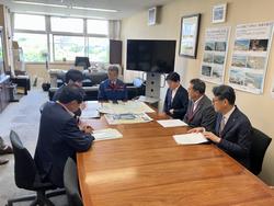 安部港湾局長に要望活動