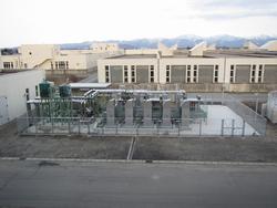 消化ガス発電設備全景・東側からの写真