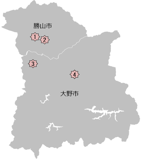 奥越地区位置図