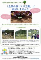 企業の森PRチラシ１