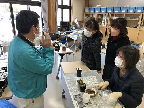 クリスタルプランツ植え付け体験