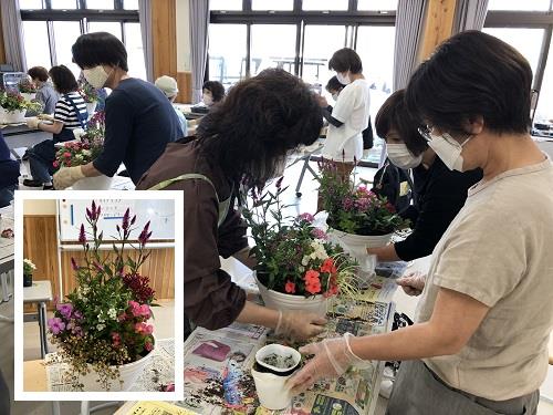 宿根草の寄せ植え教室