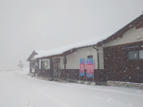 雪が降り続くLABO