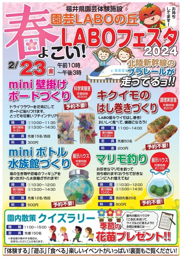 春フェスタ２０２４チラシ表