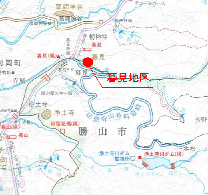 暮見地区管内図