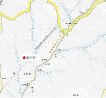 嵐谷川　位置図