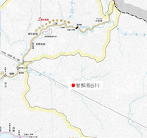 智那洞谷川　位置図