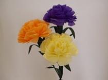 和紙の花カーネーション