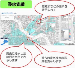 浸水実績の操作説明