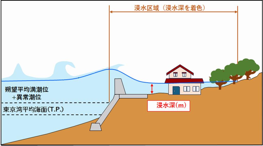 浸水区域・浸水深
