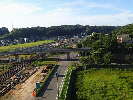 H30.6.18芦原温泉駅付近から北を望む