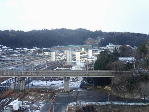 H30.12.28 芦原温泉駅から北を望む