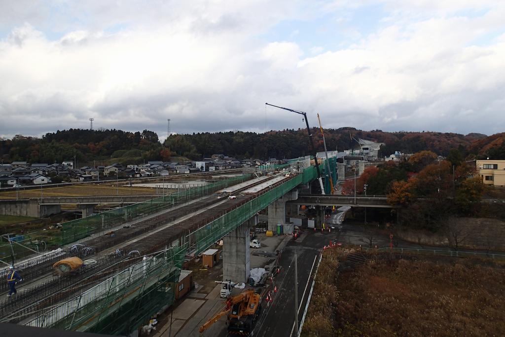 R2.12芦原温泉駅付近から北を望む