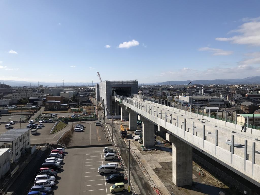 R3.3芦原温泉駅付近から南を望む