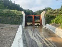 小谷川堰堤完成写真