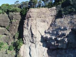 血ケ平_近景(高強度ネット工・アンカー工)