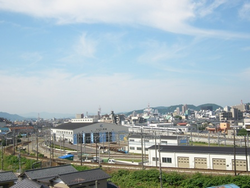 平成２１年４月　北東側から見た車両基地全景