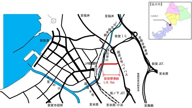 敦賀アクセス位置図