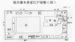 福井藩本多家江戸屋敷概略図