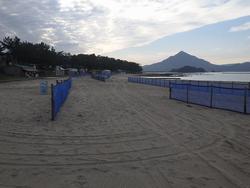 和田ビーチ防砂ネット