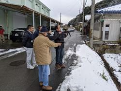 電動エアガンによるサルの追払い