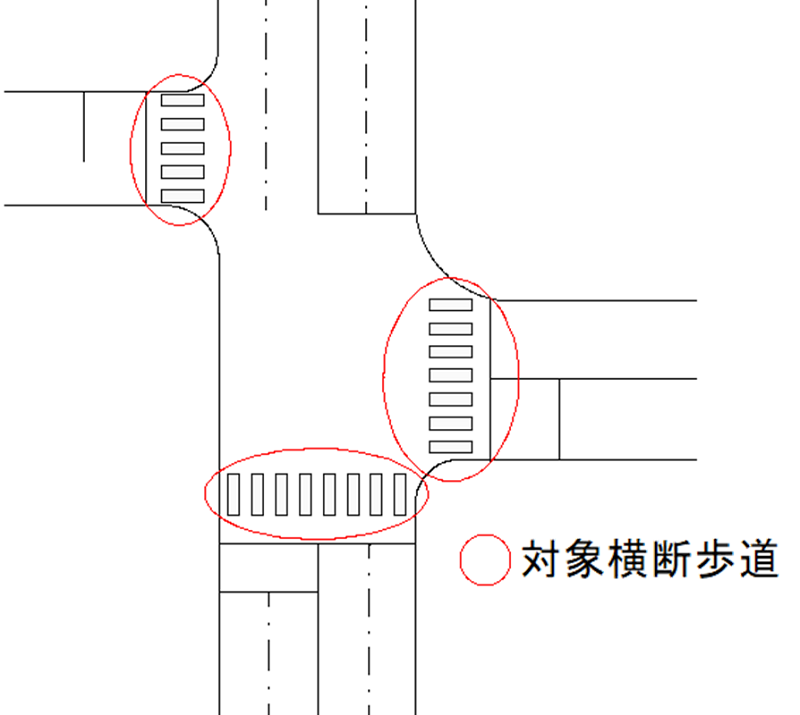 明新小学校入口交差点地図３